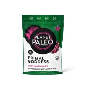 Planet Paleo Primal Goddess Berry Collagen 210g Front Resealable Pouch