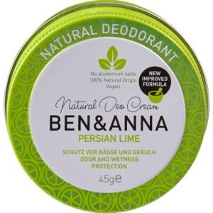Ben and Anna Persian Lime Deodorant Cream Front Tin