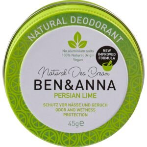 Ben and Anna Persian Lime Deodorant Cream Front Tin