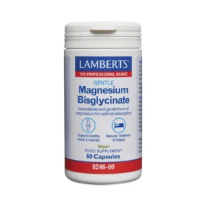 Lamberts Gentle Magnesium Bisglycinate Capsules 60 Capsules Front Pot