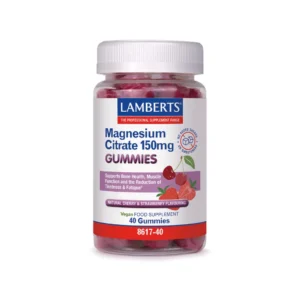Lamberts Magnesium-Citrate Gummies 40 Gummies Front Pot